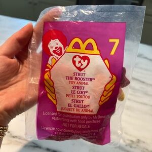 Ty Rooster Plush in packaging